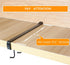 Art Secret 3pcs Mug Holder Under Cabinet, Fit for 1 Inch Thickness Shelf or Less, Black.