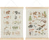 Qvapt Wild Animal Alphabet Poster,Abc Posters for Classroom Wall,Kids Alphabet Wall Decor Animal