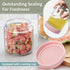 4-Pack Lids,16 OZ POIKSHARK Overnight Oats Containers with Wide Mouth Glass Jars with Airtight Lids, Mason Jars Glass