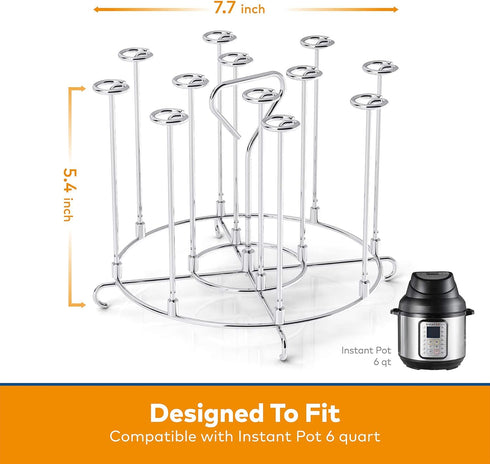 Goldlion Skewer Stand Compatible with Instant Pot 6 Quart Accessories for Air Fryer Crisp Lid