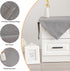24 24 Inch Small Square Solid Grey End Table Cloth Washable Heavy Weight Wrinkle Resistant Tablecloth Soft Farmhouse