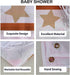 Sprinkled with Love Backdrop Banner, Baby Shower Party Decorations for Boy Girl, 6x4ft