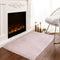 Latepis Light Pink Small Faux Rabbit Rugs 2x3 - Washable Furry Rug for Living Room, Bedroom, Nursery