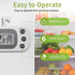 Digital Refrigerator Thermometer 2 Pack, Waterproof Fridge and Freezer Thermometer with Large LCD Screen