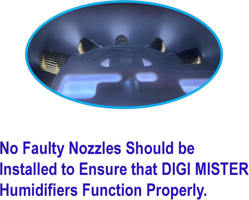 Humidifier Spray Nozzles, Compatible with All DIGI MISTER Humidifiers, Pack of 5
