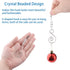 20 INCREWAY Pcs Lobster Knot Christmas Hook Decorative with Lobster Claws Hanging Metal Wire Clear Rhombic Crystal