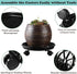 4 Packs 11.8" Plant Caddy with Wheels Plastic Rolling Plant Stands Heavy-duty Plant Dolly with Casters Indoor Outdoor
