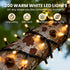 65FT/20M 200 8 JTSIOV Christmas Tree Lights, LED Christmas Lights Plug in, Modes Waterproof Outdoor Lights Indoor