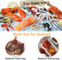 TEMUCY 24 Inch (Red-100PCS) Plastic Mesh Produce Bags, Seafood Boil Bags for Crawfish Crab Shellfish Cooking