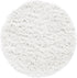 Unique Loom Davos Shag Collection Area Rug - Solid White/Ivory (2' Round)