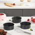 HONGBAKE 6 Inch Round Cake Pans for Baking, Small Layer Cake Pan Set with 120 Pieces Parchment Paper, Heavy Duty