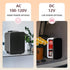 EUHOMY Mini Fridge, 4 Liter/6 Cans Portable Cooler and Warmer for Skin Care, Cosmetics, Beverage, 4L Makeup Mini Fridge