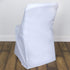 Durable White Polyester Folding Chair Covers - Reusable & Stylish