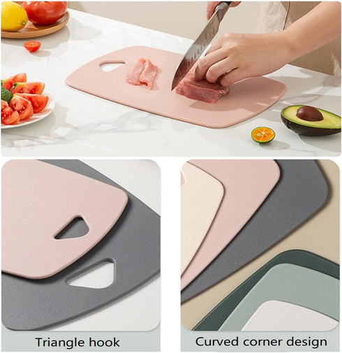 Cutting Boards for Kitchen, Plastic Cutting Board Set of 3, Thick Chopping Boards for Meat, Veggies, Fruits, Dishwasher