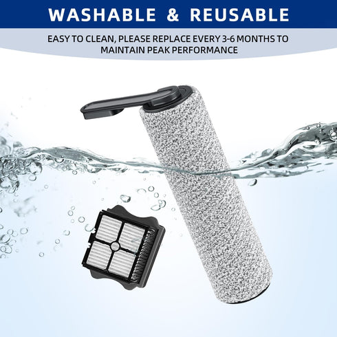 ADDFRESH S5 S5 S5 /S5 2 5 2 6 Floor ONE Brush Roller and HEPA Filter Replacement, Compatible with Tineco / Pro Pro /