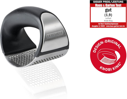 Leifheit Garlic-King Proline Garlic Press Rocker, Time Saving, Durable Strong Mincer Tool - Easy to Use & Clean