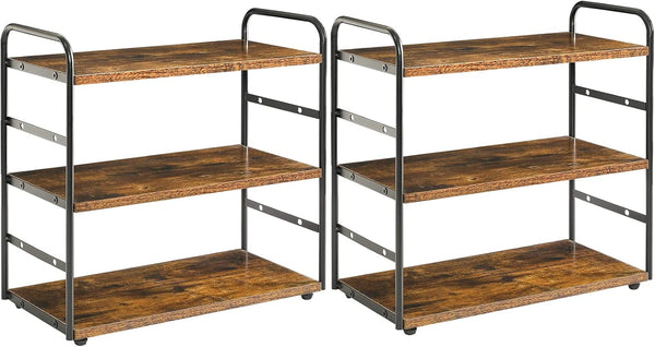 IBUYKE Set of 2 3-Tier Bathroom Counter Organizer, Tray Countertop Storage Shelf,