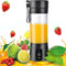 Portable Blender Bottles, Personal Mini Blender for Shakes & Smoothies, 13oz USB-C Rechargeable (Black)