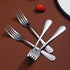 Dinner Forks Set of 6, Berglander 7.9" Stainless Steel Shiny Mirror Fork Set, Sturdy and Dishwasher Safe
