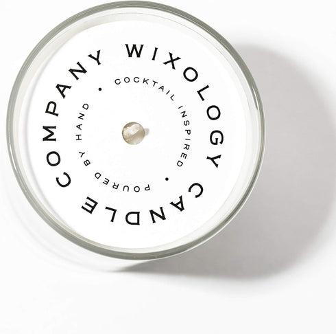 Wixology Cocktail Inspired Whiskey Sour Soy Candle, Lemon and Sugar Scented, 7 oz, Made in Kentucky