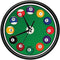 SignMission Pool Balls Wall Clock, Billiards Game Room Cue