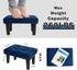 CAROLMADE Ottoman Foot Rest, Velvet Small Ottoman Foot Stool with Legs Modern Footstool Ottomans for Living Room