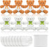 Seenelling 8 Sets Bear Blindfolded Diaper Changing Coed Baby Shower Games Kit Baby