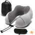 Travel Pillow, Memory Foam Neck Pillow with 360-Degree Head Support, Comfortable for Airplane & Home Use