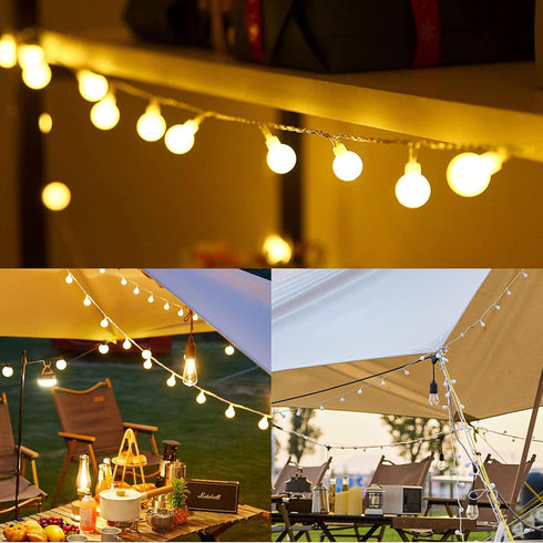 40 13FT Dailyart Globe String Light, Led Battery Operated String Lights, Waterproof Outdoor Indoor String Lights