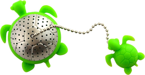 Norpro NOR-5647 S/S Turtle Tea Infuser, Green, 2" x 2" x 1.25"