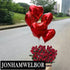 Jonhamwelbor 20Pcs 18 inch Red Foil Mylar Heart Shape Balloons for Valentines, Birthday, Wedding Party Decorations