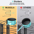 MUDEELA Adjustable Pot Pan Rack with 8 Tiers, 3 DIY Methods, Under Cabinet Organizer for Kitchen Storage