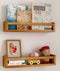 Heimlove Nursery Floating Shelves, Nursery Book Shelves for Wall, 16 inch Bookshelf