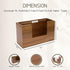 Acacia Wood Paper Towel Dispenser, Wooden Napkin Holder, Paper Towel Holder for Bathroom, Kithchen, and Office