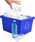 Storex 4 Gallon (15L) Recycle Bin, 14.8 x 7.87 x 11.25 Inches, Blue (61505A06C)