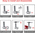Metal Meat Grinder Attachment for KitchenAid Mixers, Includes 4 Grinding Plates, 3 Sausage Tubes