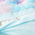 Set 2-Piece Set (1 1 Cozy Set Besfunny Shaggy Fluffy Tie Dye Light Blue Comforter Cover Twin Faux Fur Shaggy Tie Dye