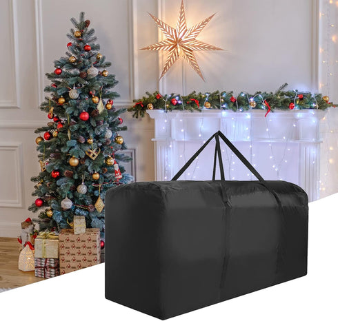 Christmas Tree Storage Bag for 12ft Artificial Disassembled Trees, Heavy Duty Holiday Bag with Durable Handles