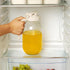 YORY 2 Airtight,64 oz Quart Glass Pitcher with Filter Lid Airtight Cold Water Jug for Lemonade Tea Juice Milk Iced
