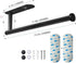 Upgraded Calegency Paper Towel Holder, Under Cabinet Wall Mounted Dispenser, Matte Black for Bathroom and Kitchen
