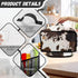 Brown Cow Print Slow Cooker Dust Cover with Side Mesh Pocket, Dustproof Protector for 6, 7 or 8 Quart Crock Pots