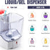 600ml Commercial Bathroom,White-600ml Soap Dispenser Wall Mount, Automatic Hand Sanitizer Dispenser Gel n Liquid
