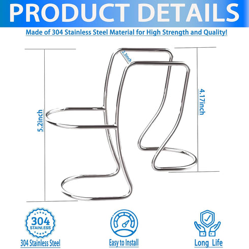 Washing Machine Drain Hose Holder, Adjustable Drain Hose Holder Hook, Laundry Tub Hose Guide Clip, Universal Sink Hose Clamp Fits All Drain Hose, Universal Utility Sink Hose Clamp by COMATIP
