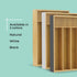 JoyJolt Bamboo Drawer Organizer for Kitchen Utensils, 5-Compartment Silverware Holder, Flatware Organizer