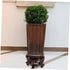 Wooden Flower Pot Base, Asian Wooden Vase Stand, Mini Bonsai Storage Rack for Potted Plants