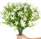 6Pcs Artificial UV Resistant Flowers, Outdoor Fake Plants for Hanging Planter, Garden, Cemetery, Kitchen Decor