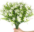 6Pcs Artificial UV Resistant Flowers, Outdoor Fake Plants for Hanging Planter, Garden, Cemetery, Kitchen Decor
