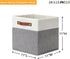 DULLEMELO Cube Storage Basket for Shelves, Collapsible Fabric Storage Cubes for Office, Bedroom, Toys, with Handles