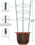 Alliico 20" 3 Pack 12 (20") Plant Support Cages for Climbing Plant Flower Cherry Tomato cage with Stand Stakes