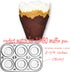 (JUMBO EXTRA LARGE) Natural+Brown+White Tulip Baking Cups, 130 pcs Greaseproof Paper Liners